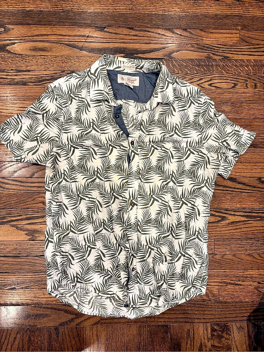 Penguin Short Sleeve Floral Shirt- Size L